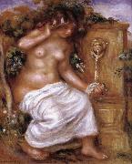 Pierre Renoir The Bather at the Fountain Spain oil painting artist